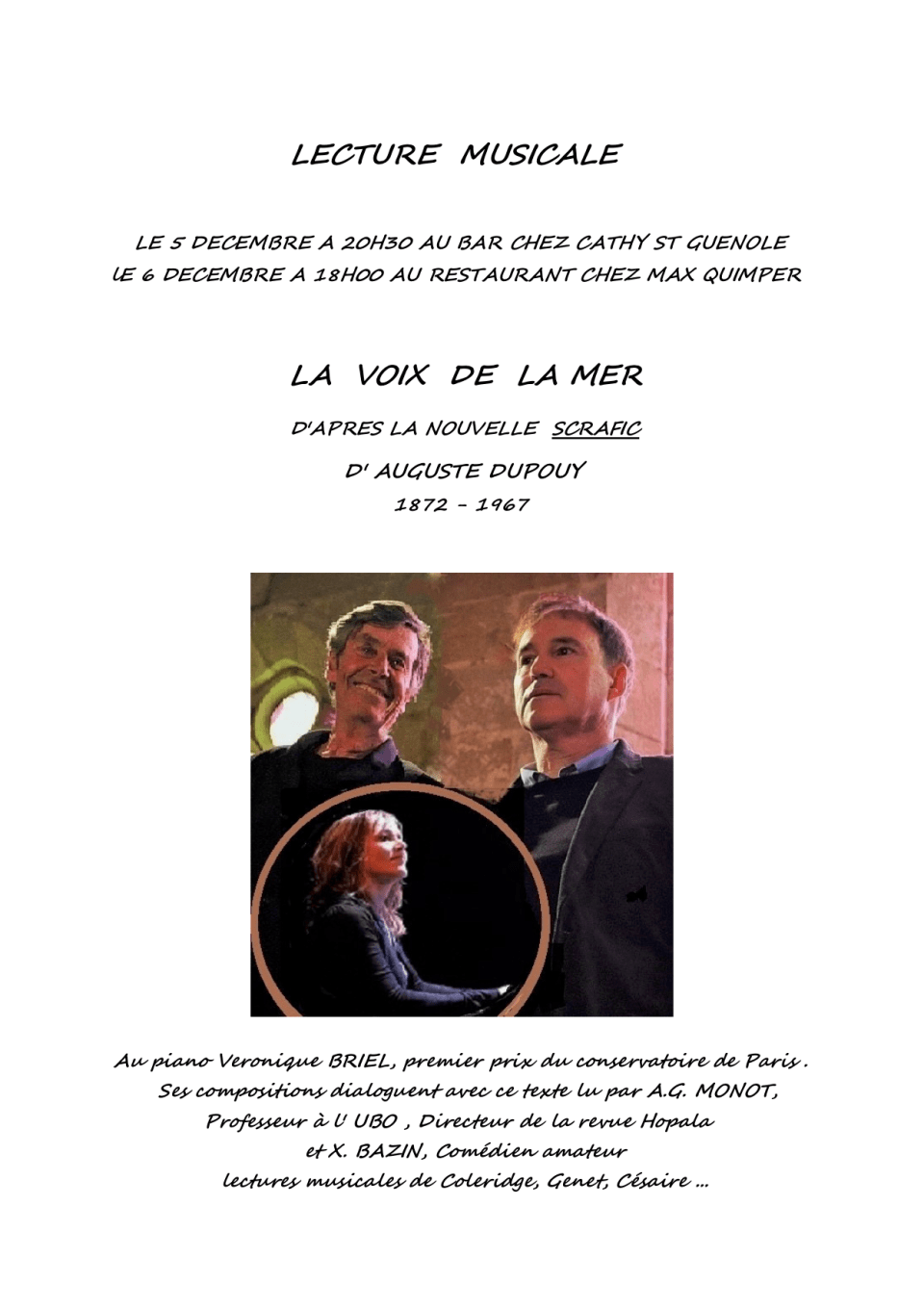 La voix de la mer - invitation